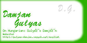 damjan gulyas business card